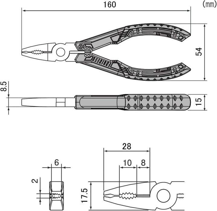 ENGINEER Screw Removal Pliers- GT PZ-58