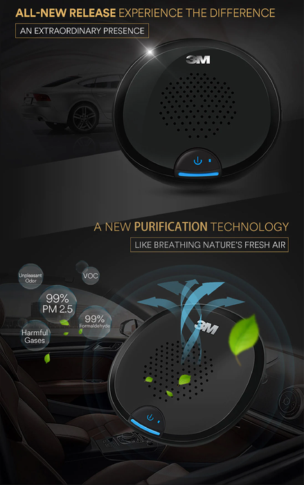 3M Vehicle Air Purifier Plus Black (For Car & Indoor)-PN38816EX